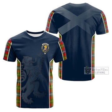 Forrester (Foster) Tartan Cotton T-shirt with Family Crest and Lion Rampant Vibes Sport Style