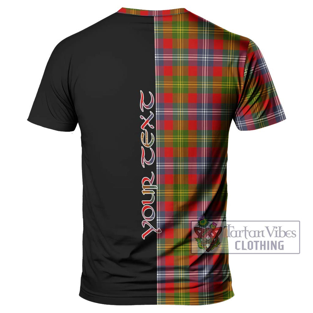 Forrester (Foster) Tartan T-Shirt with Family Crest and Half Of Me Style - Tartanvibesclothing Shop