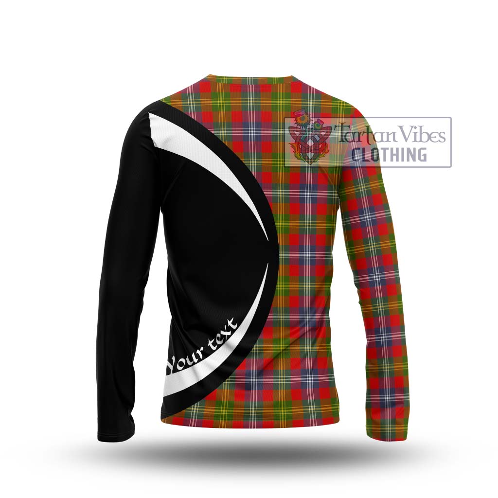 Forrester (Foster) Tartan Long Sleeve T-Shirt with Family Crest Circle Style - Tartan Vibes Clothing