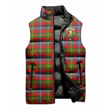 Forrester Modern Tartan Sleeveless Puffer Jacket with Family Crest