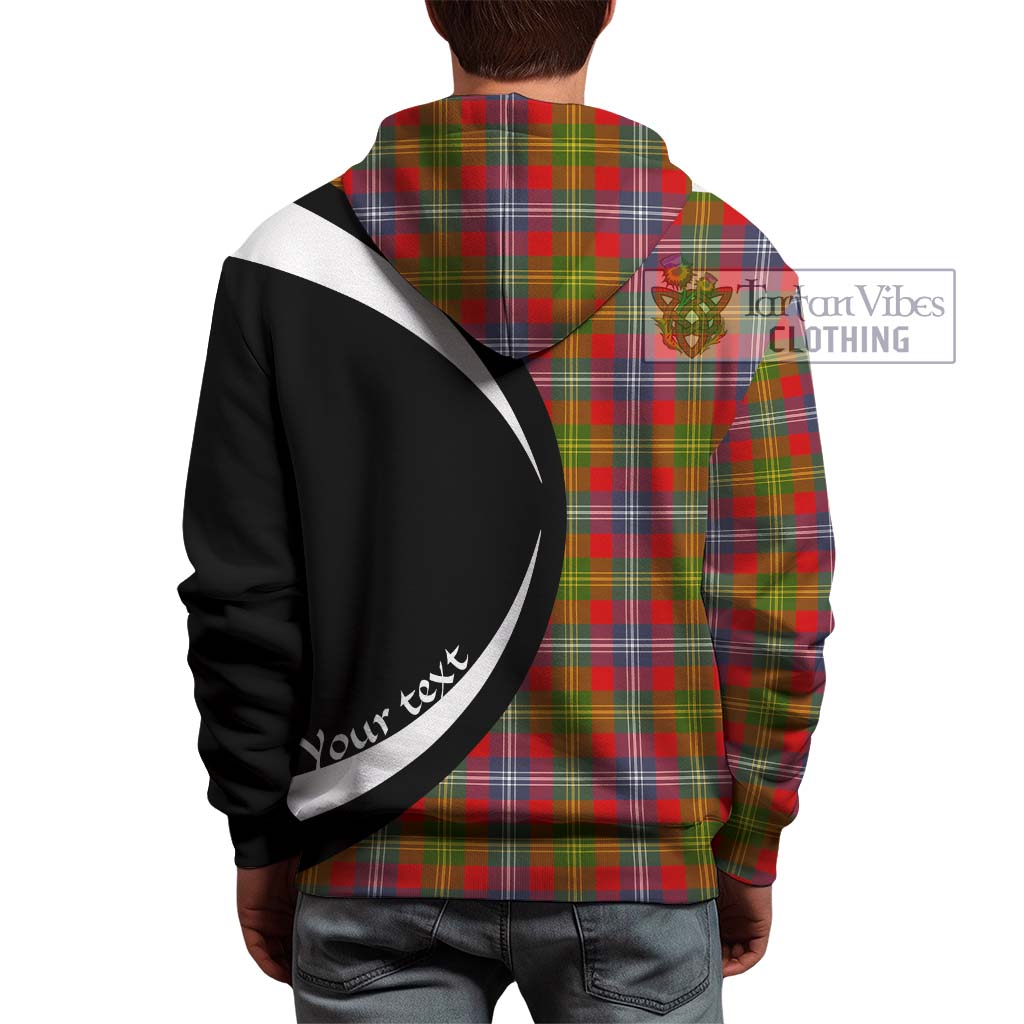 Tartan Vibes Clothing Forrester Tartan Hoodie with Family Crest Circle Style