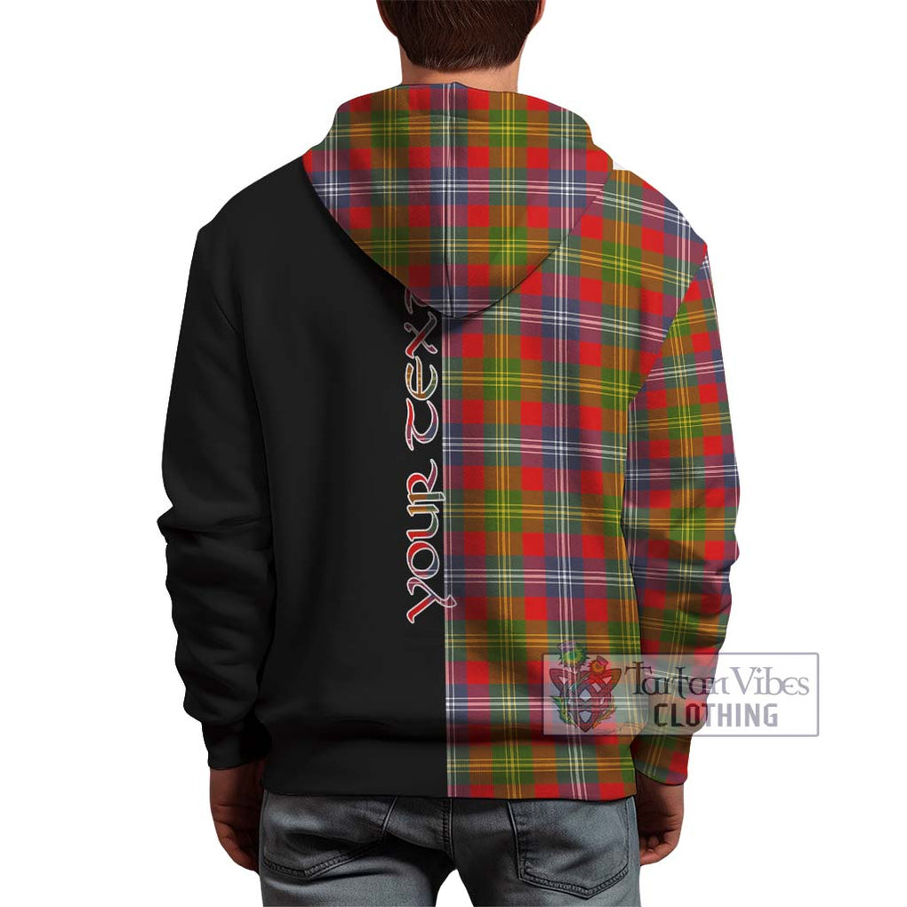 Forrester (Foster) Tartan Hoodie with Family Crest and Half Of Me Style - Tartanvibesclothing Shop