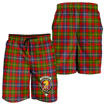 Forrester Modern Tartan Mens Shorts with Family Crest