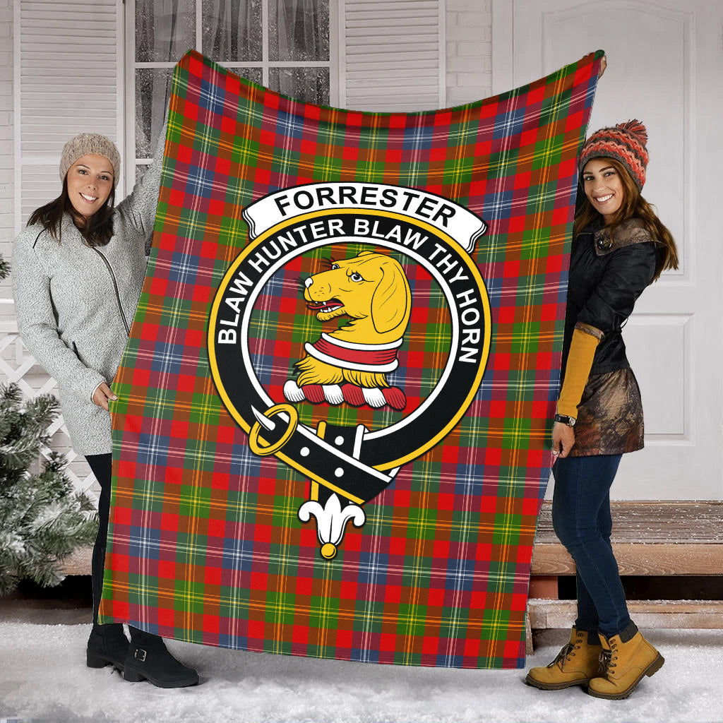 forrester-tartab-blanket-with-family-crest