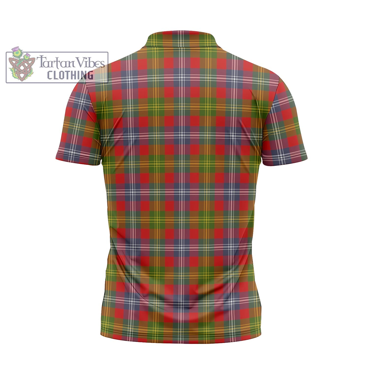 Tartan Vibes Clothing Forrester Tartan Zipper Polo Shirt with Family Crest