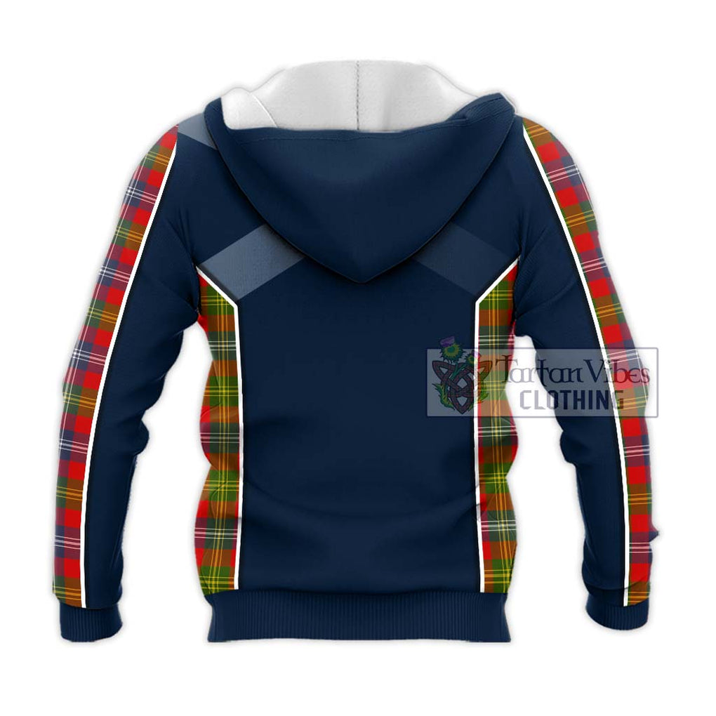 Forrester (Foster) Tartan Knitted Hoodie with Family Crest and Lion Rampant Vibes Sport Style - Tartan Vibes Clothing