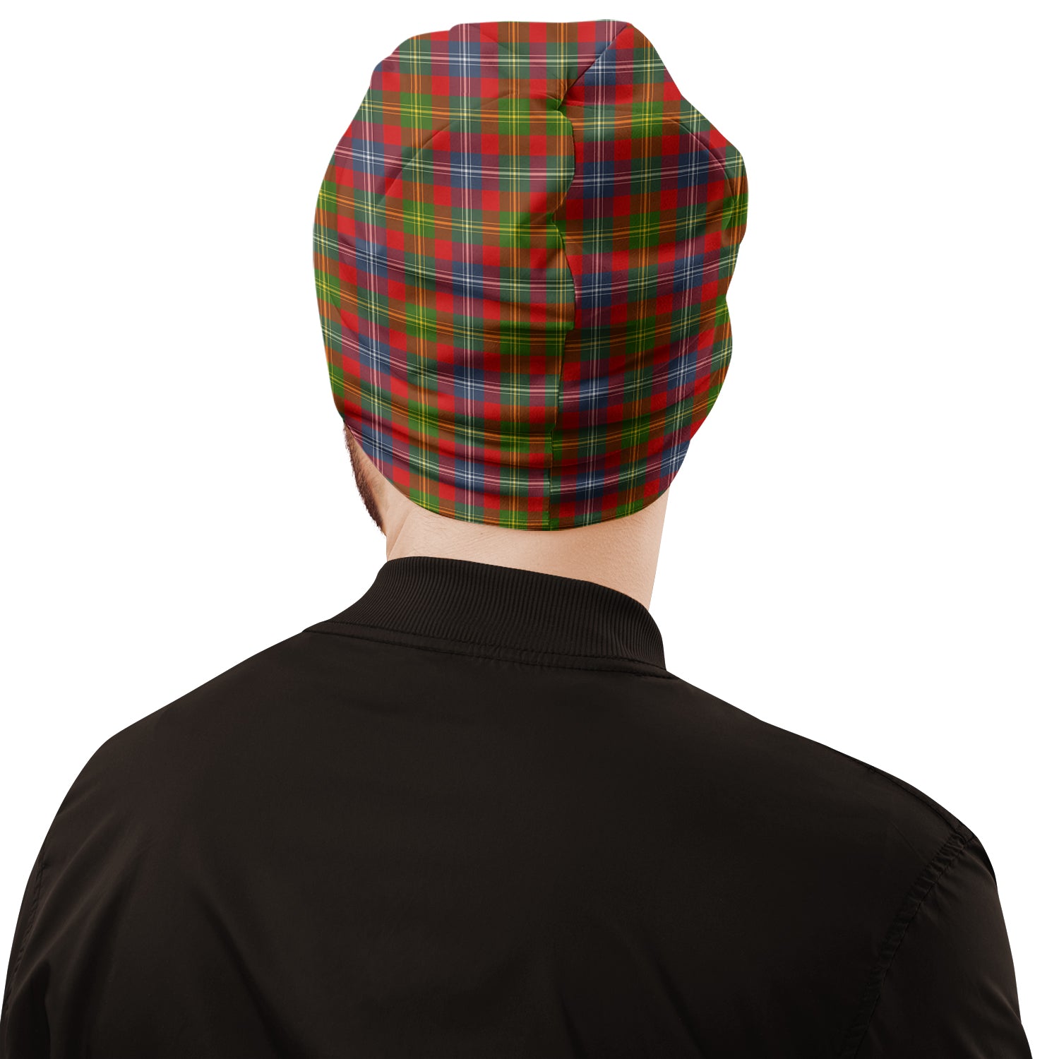 Forrester Modern Tartan Beanies Hat with Family Crest - Tartan Vibes Clothing