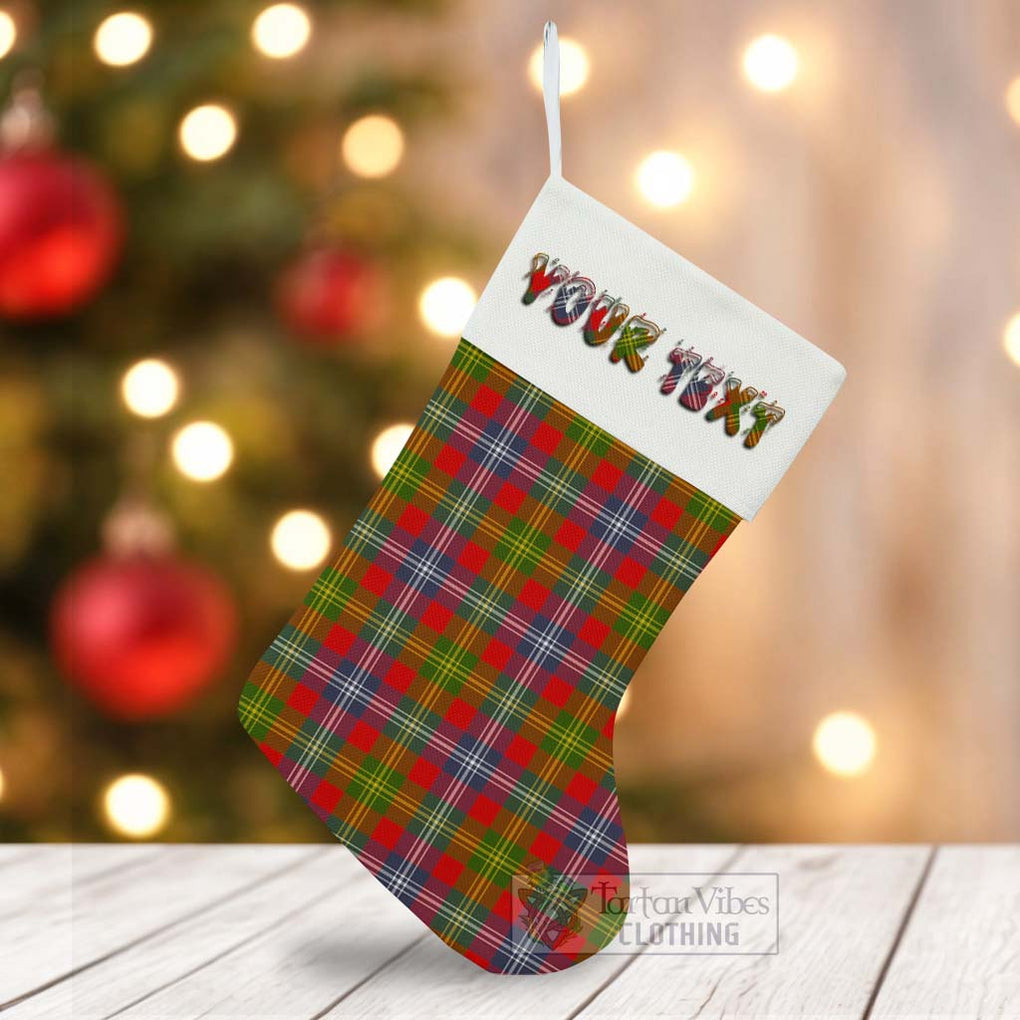 Tartan Vibes Clothing Forrester (Foster) Tartan Christmas Stocking with Personalized Text