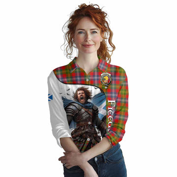 Forrester (Foster) Crest Tartan Women's Casual Shirt Inspired by the Freedom of Scottish Warrior