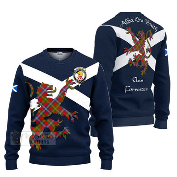 Forrester (Foster) Tartan Lion Rampant Ugly Sweater Proudly Display Your Heritage with Alba Gu Brath and Clan Name