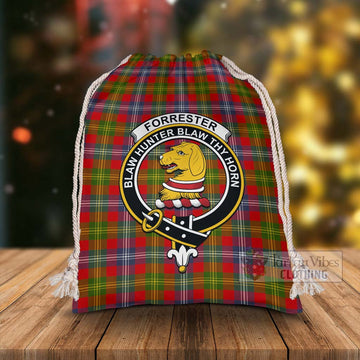 Forrester (Foster) Tartan Christmas Santa's Bag with Family Crest