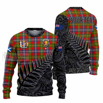 Forrester (Foster) Crest Tartan Knitted Sweater with New Zealand Silver Fern Half Style