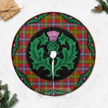 Forrester (Foster) Tartan Christmas Tree Skirt Scottish Thistle Style