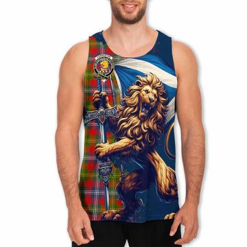 Forrester (Foster) Tartan Family Crest Men's Tank Top with Scottish Majestic Lion