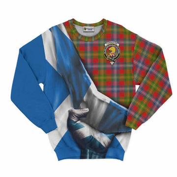 Forrester (Foster) Tartan Sweatshirt with Family Crest Scotland Patriotic Style