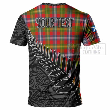 Forrester (Foster) Crest Tartan T-Shirt with New Zealand Silver Fern Half Style