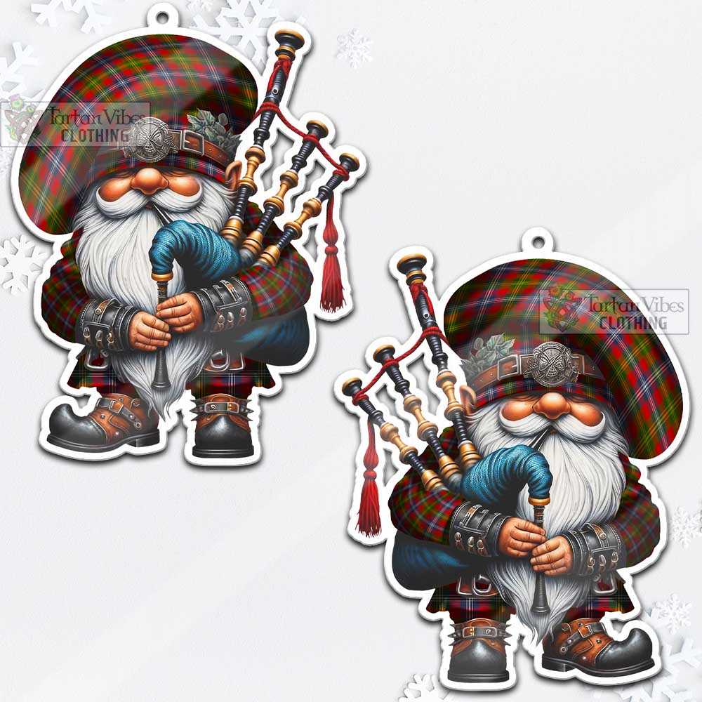 Tartan Vibes Clothing Forrester (Foster) Tartan Badpiper Gnome Christmas Ornament