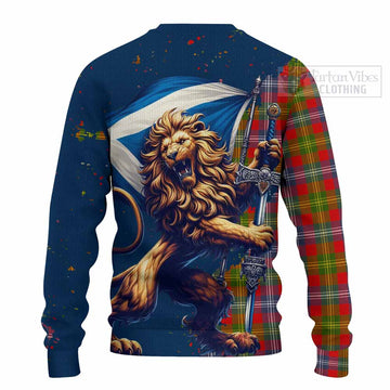 Forrester (Foster) Tartan Family Crest Knitted Sweater with Scottish Majestic Lion