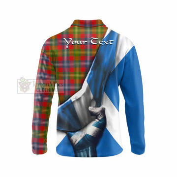 Forrester (Foster) Tartan Long Sleeve Polo Shirt with Family Crest Scotland Patriotic Style