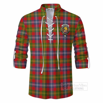 Forrester (Foster) Tartan Ghillie Kilt Shirt with Family Crest DNA In Me Style