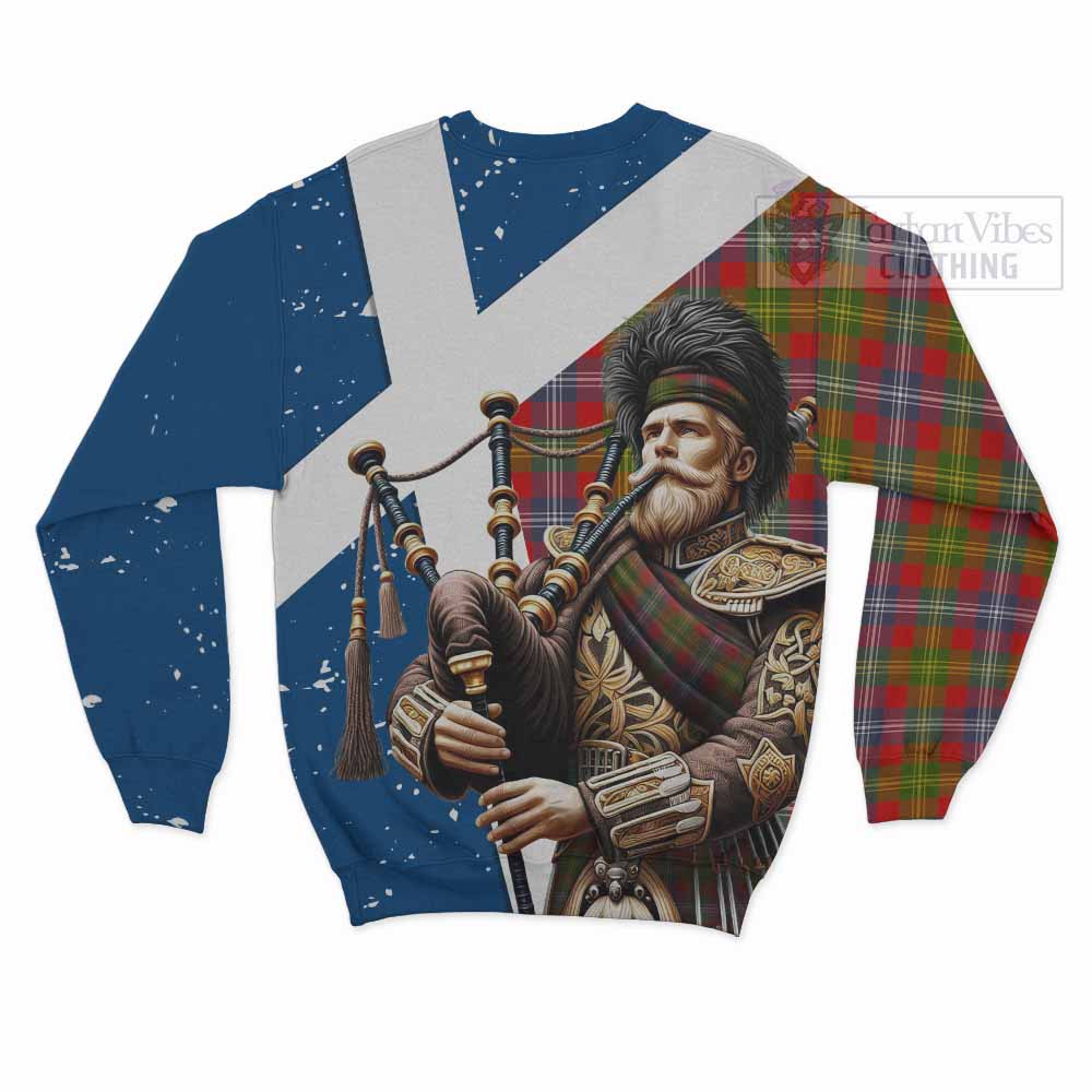 Tartan Vibes Clothing Forrester (Foster) Tartan Sweatshirt with Family Crest Scottish Bagpiper Vibes