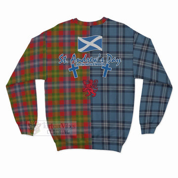 Forrester (Foster) Tartan Sweatshirt Happy St. Andrew's Day Half Tartan Style