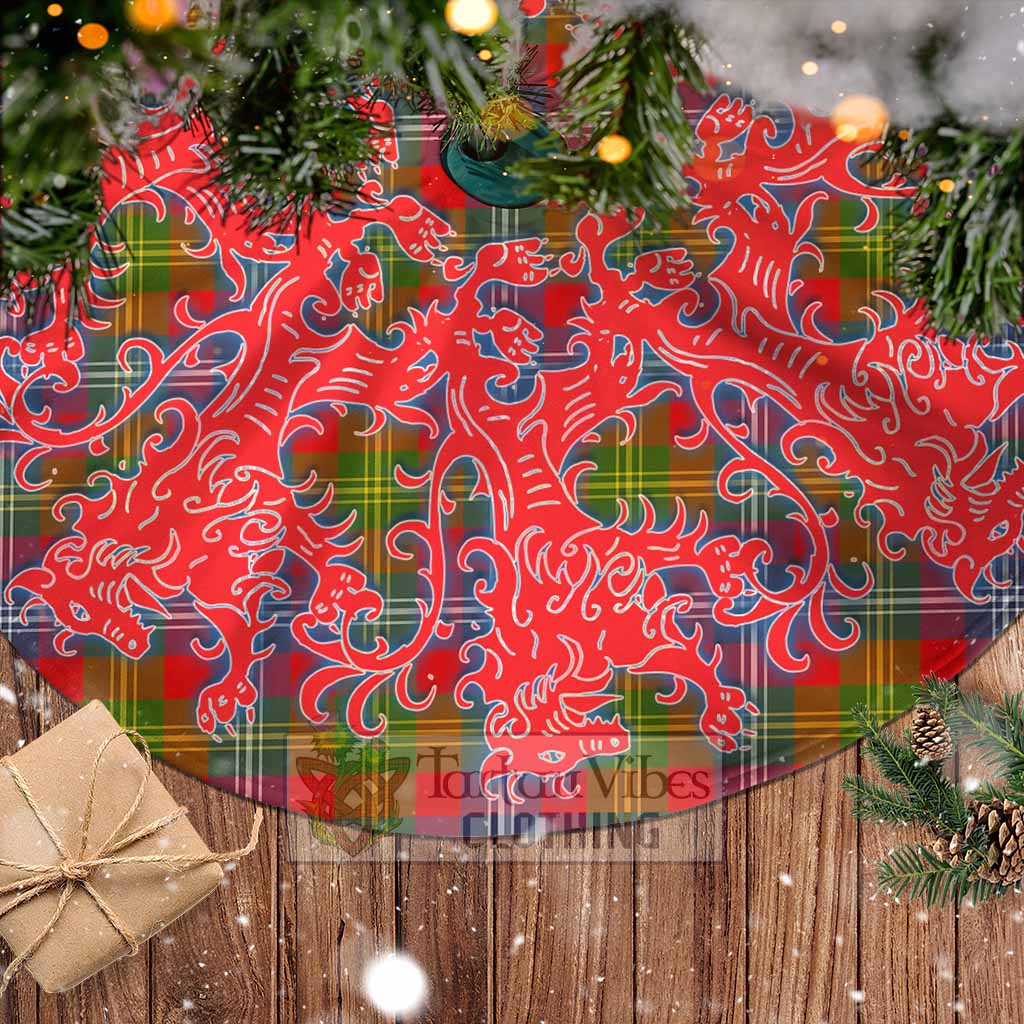 Tartan Vibes Clothing Forrester (Foster) Tartan Christmas Tree Skirt Lion Rampant Style