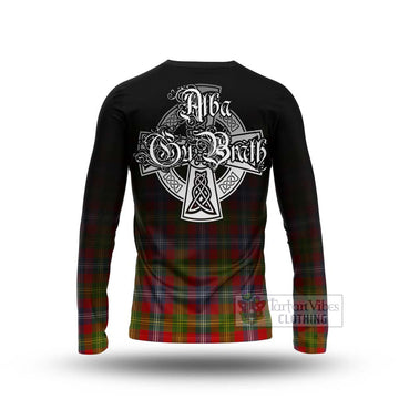 Forrester (Foster) Tartan Long Sleeve T-Shirt Featuring Alba Gu Brath Family Crest Celtic Inspired