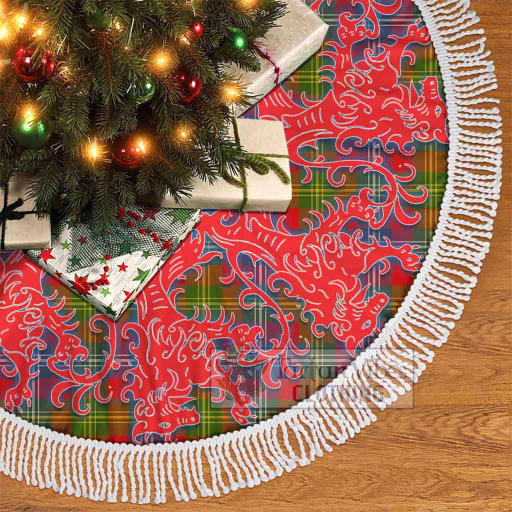 Tartan Vibes Clothing Forrester (Foster) Tartan Christmas Tree Skirt Lion Rampant Style