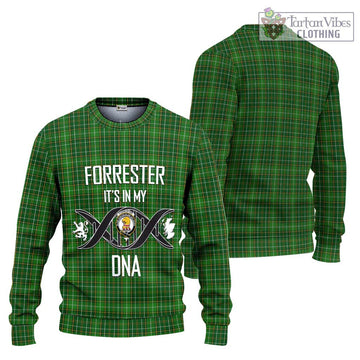 Forrester Hunting Tartan Ugly Sweater with Family Crest DNA In Me Style