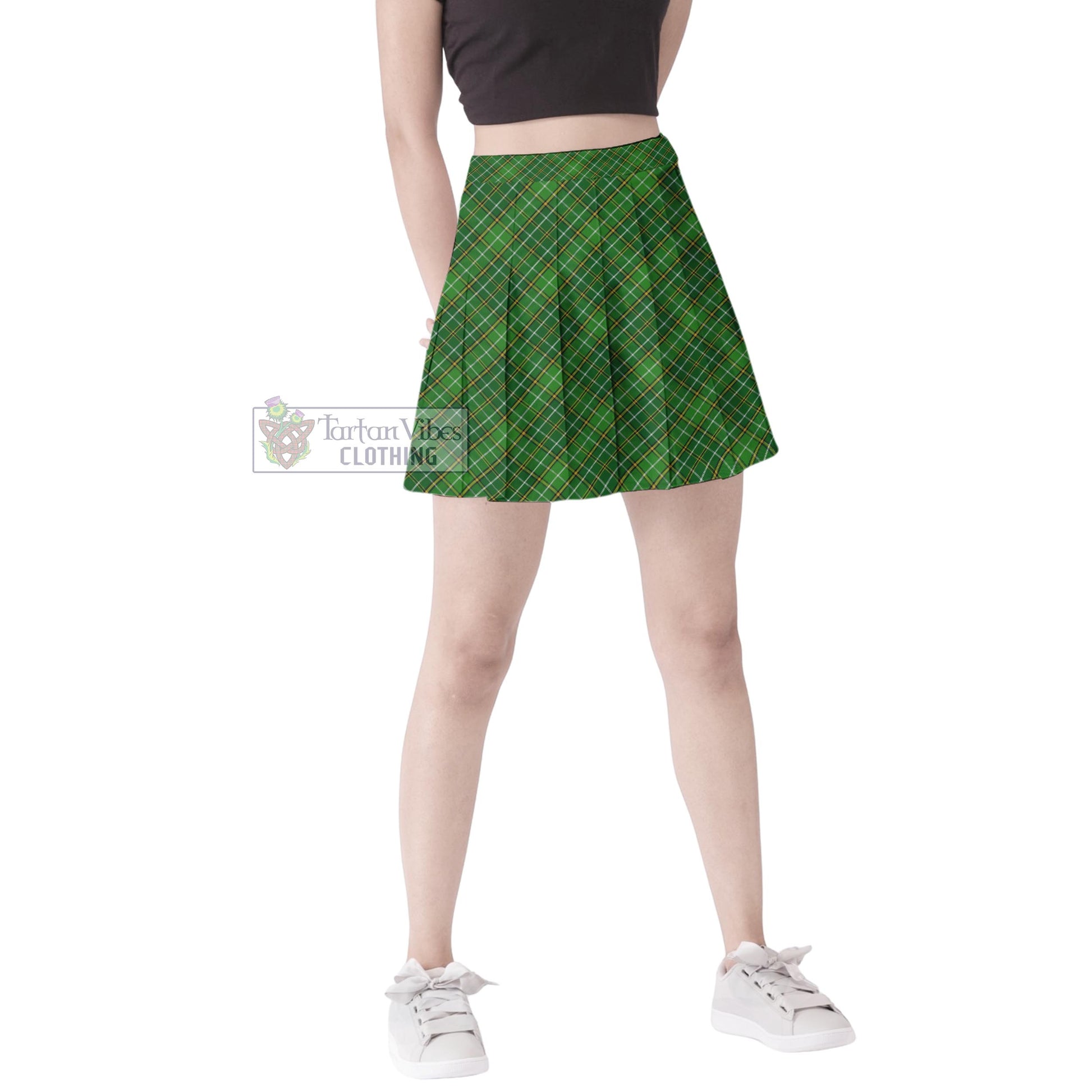 Tartan Vibes Clothing Forrester Hunting Tartan Women's Plated Mini Skirt