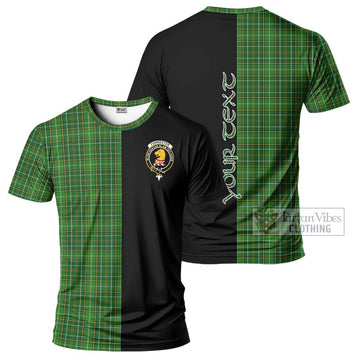 Forrester Hunting Tartan T-Shirt with Family Crest and Half Of Me Style