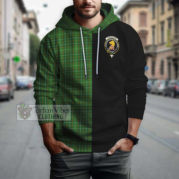 Forrester Hunting Tartan Hoodie with Family Crest and Half Of Me Style