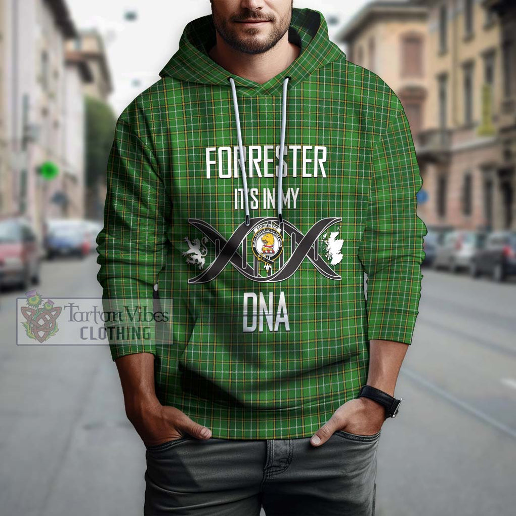 Forrester Hunting Tartan Hoodie with Family Crest DNA In Me Style Pullover Hoodie - Tartanvibesclothing Shop