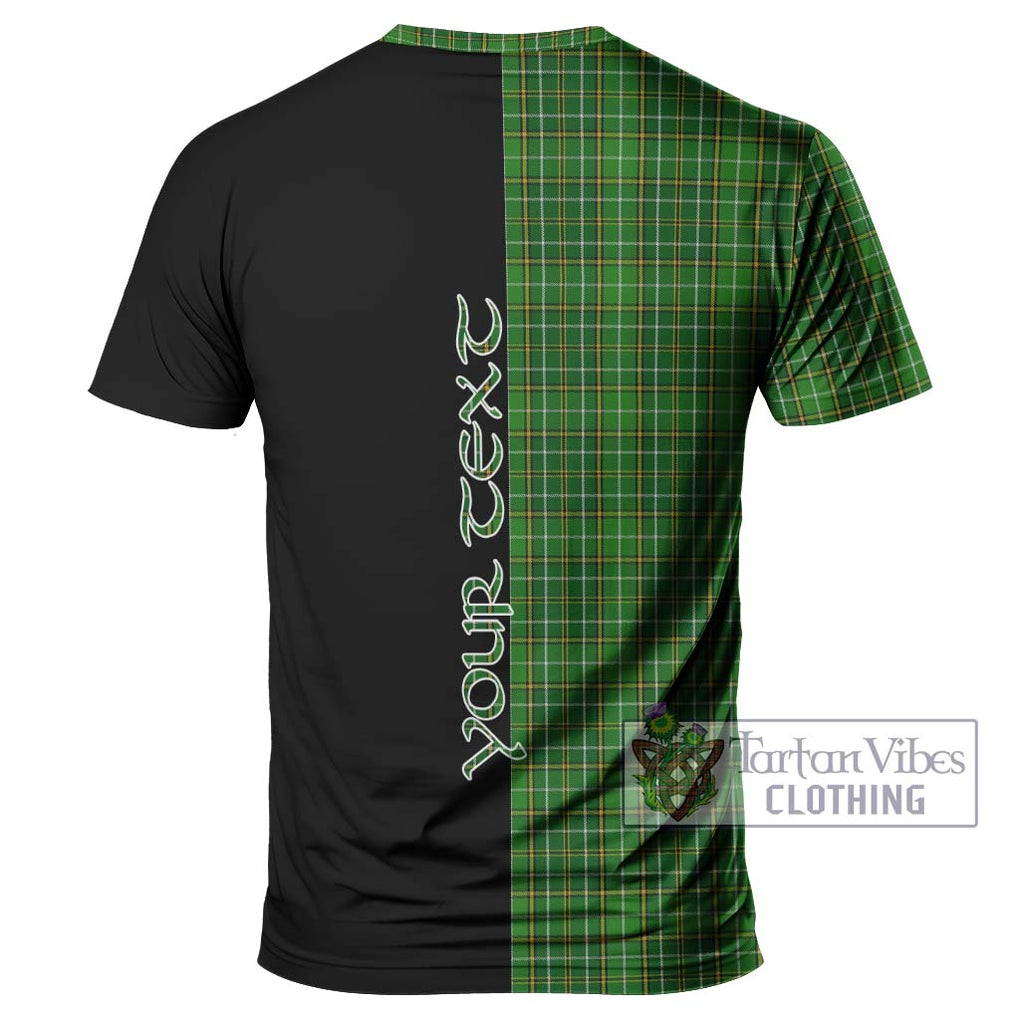 Forrester Hunting Tartan T-Shirt with Family Crest and Half Of Me Style - Tartanvibesclothing Shop