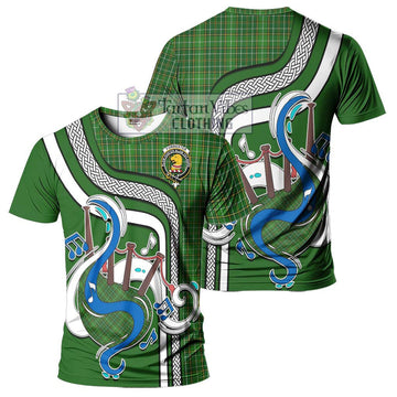 Forrester Hunting Tartan T-Shirt with Epic Bagpipe Style