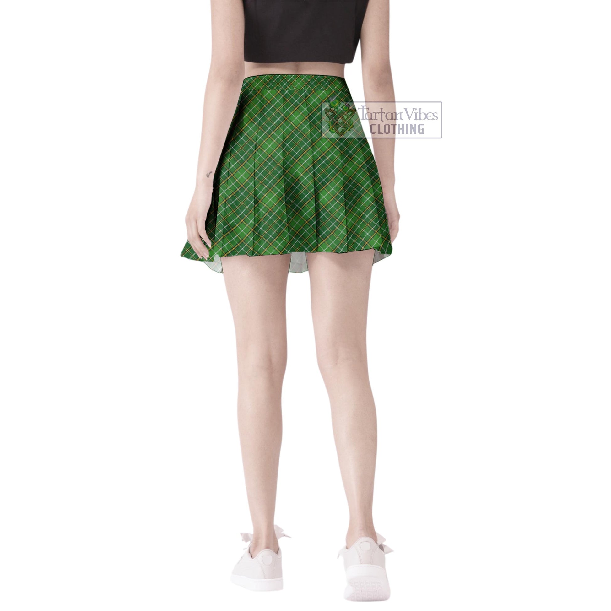 Tartan Vibes Clothing Forrester Hunting Tartan Women's Plated Mini Skirt