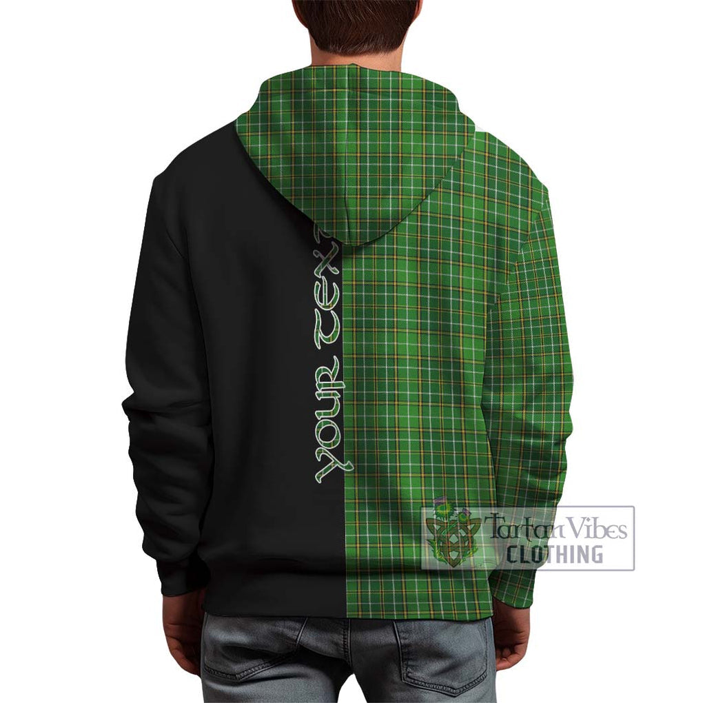 Forrester Hunting Tartan Hoodie with Family Crest and Half Of Me Style - Tartanvibesclothing Shop