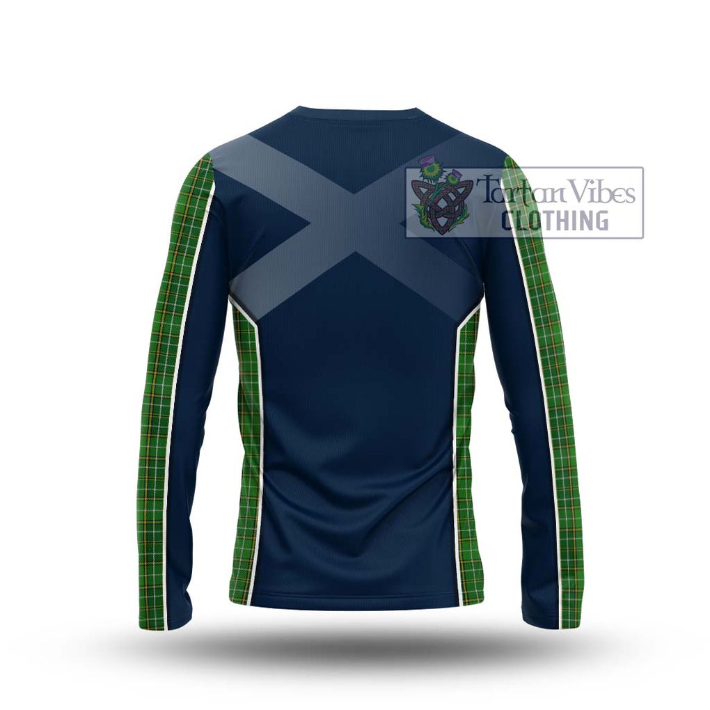 Forrester Hunting Tartan Long Sleeve T-Shirt with Family Crest and Lion Rampant Vibes Sport Style - Tartan Vibes Clothing