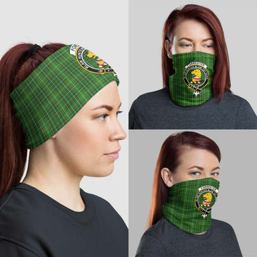 Forrester Hunting Tartan Neck Gaiters, Tartan Bandanas, Tartan Head Band with Family Crest