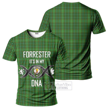 Forrester Hunting Tartan T-Shirt with Family Crest DNA In Me Style