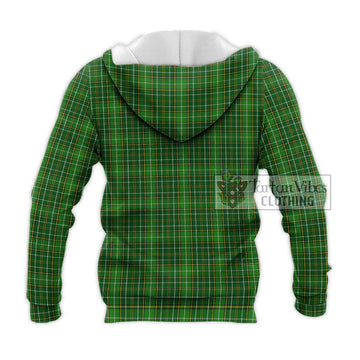 Forrester Hunting Tartan Knitted Hoodie with Family Crest DNA In Me Style