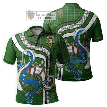 Forrester Hunting Tartan Polo Shirt with Epic Bagpipe Style