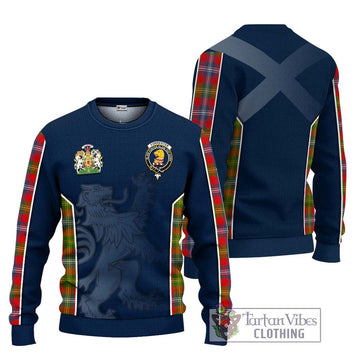 Forrester Modern Tartan Ugly Sweater with Family Crest and Lion Rampant Vibes Sport Style