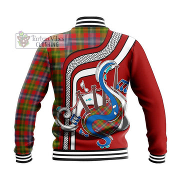 Forrester Modern Tartan Baseball Jacket with Epic Bagpipe Style