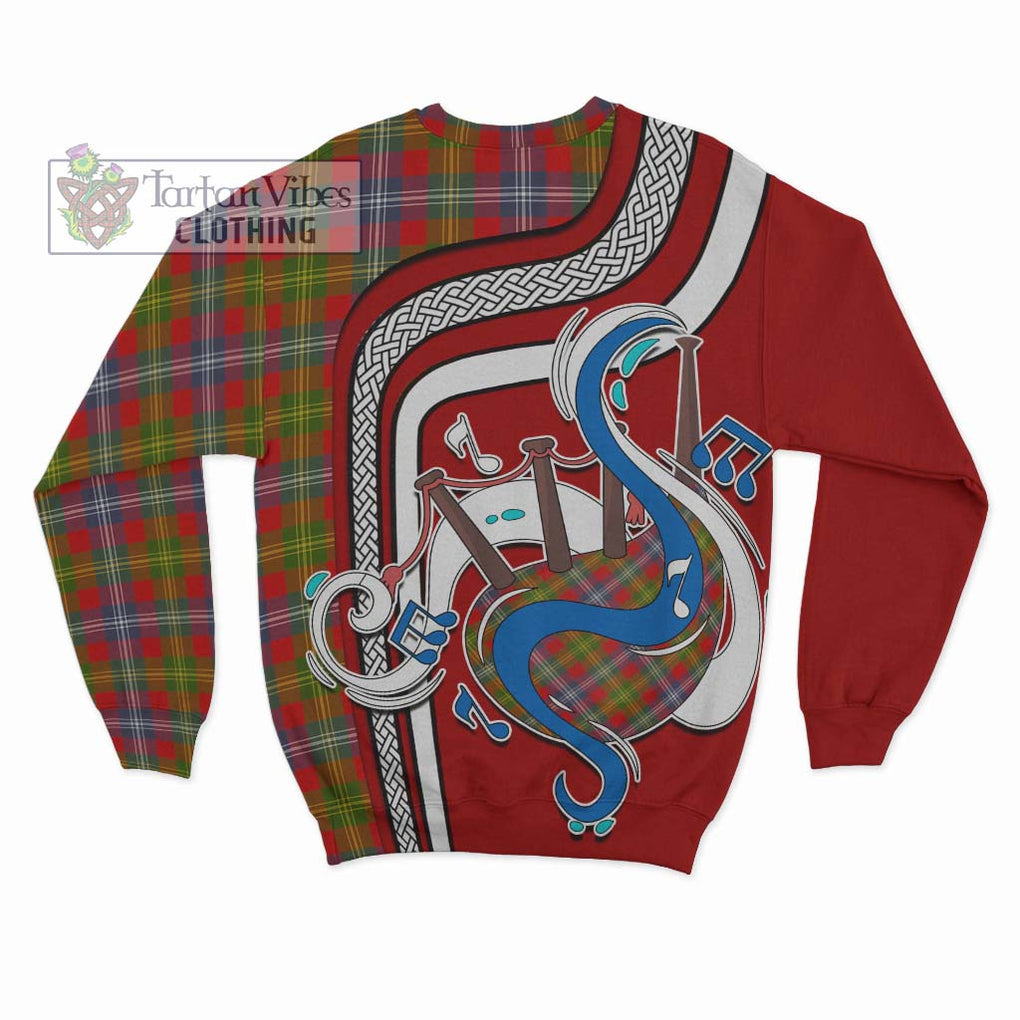 Forrester Modern Tartan Sweatshirt with Epic Bagpipe Style - Tartanvibesclothing Shop