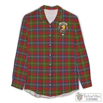 Forrester (Foster) Tartan Women's Casual Shirt with Family Crest