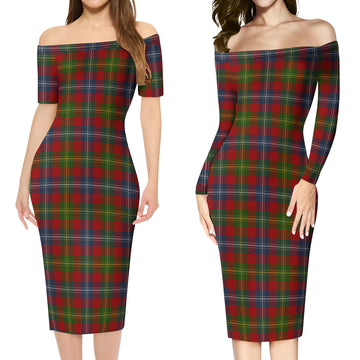 Forrester (Foster) Tartan Off Shoulder Lady Dress