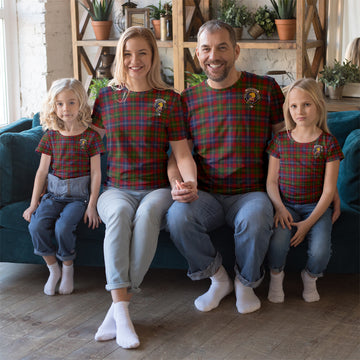 Forrester (Foster) Tartan T-Shirt with Family Crest