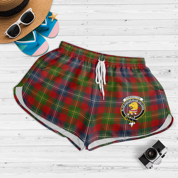 Forrester (Foster) Tartan Womens Shorts with Family Crest